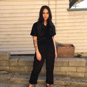 Nooworks Black Corduroy Coveralls